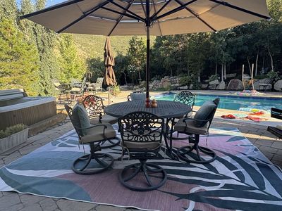Beautiful 15 piece outdoor furniture set