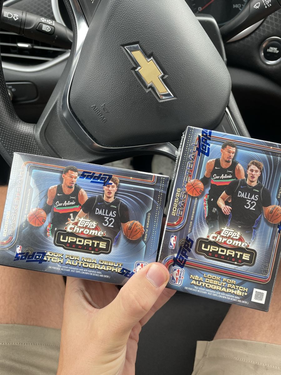 Topps Chrome Basketball Update Series Sealed Boxes Lot of 2