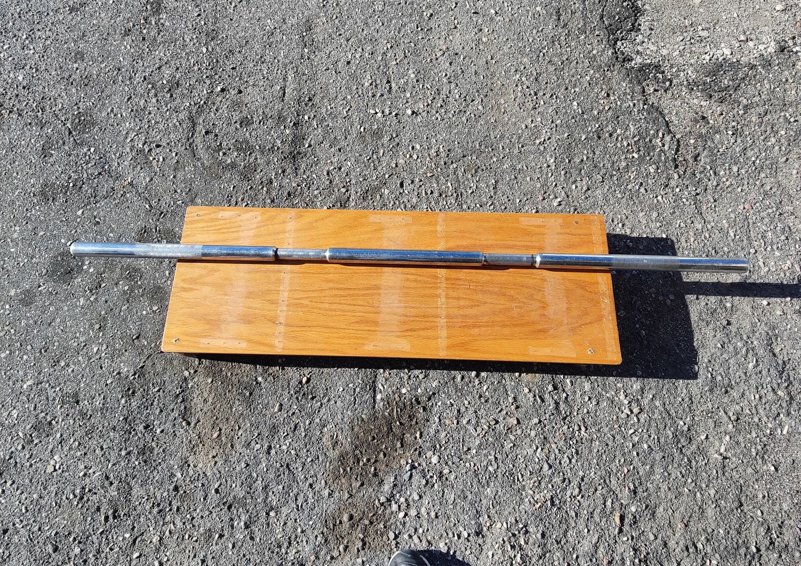 Vintage 25lb Solid-Steel Olympic Barbell – 2" Fixed Sleeves (Technique/Junior Bar)