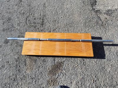 Vintage 25lb Solid-Steel Olympic Barbell – 2" Fixed Sleeves (Technique/Junior Bar)