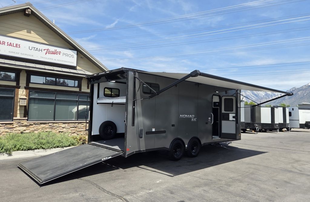 24FK 8.5x24 Toy Hauler Travel Trailer Enclosed Cargo Bumper Pull Nomad 2026