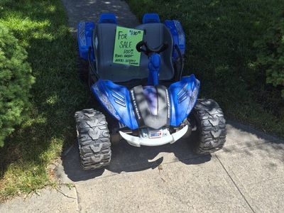 Power Wheels Dune Extreme 12V Ride-On Toy, Blue - Runs Great, Needs Battery/Charger