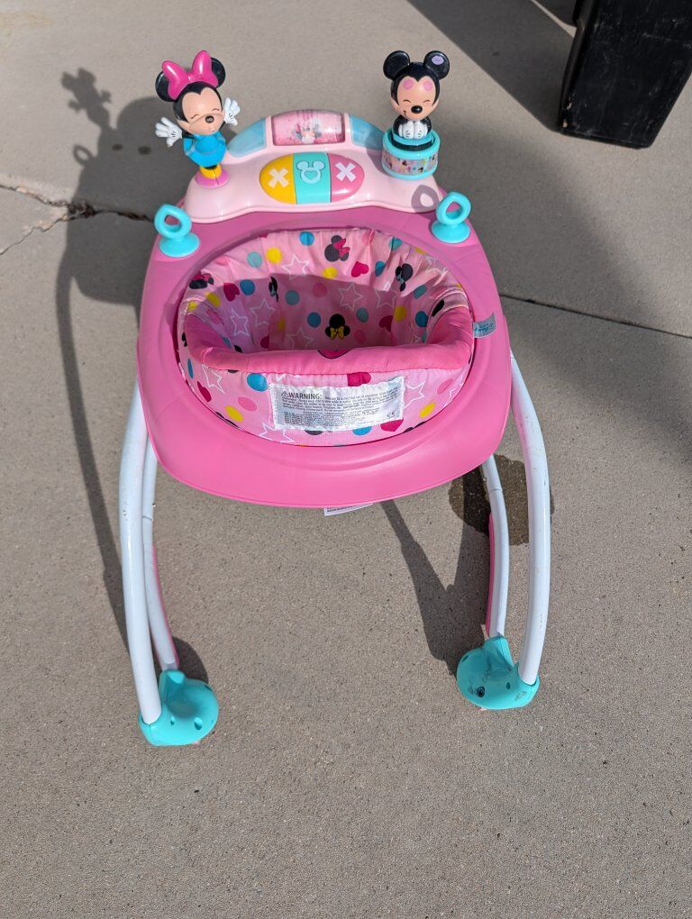 Minnie Mouse Baby Walker with Activity Station