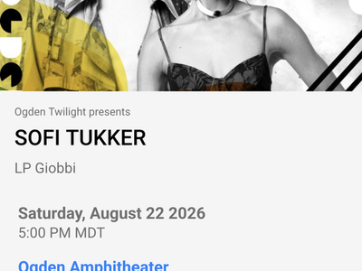 1 Sofi Tukker ticket