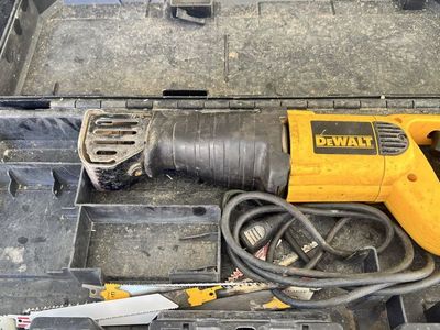 Dewalt Corded Reciprocating Saw with Hard Case and Extra Blades