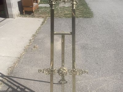 VINTAGE ITALIAN ROCOCO STYLE BRASS PAINTING EASEL-