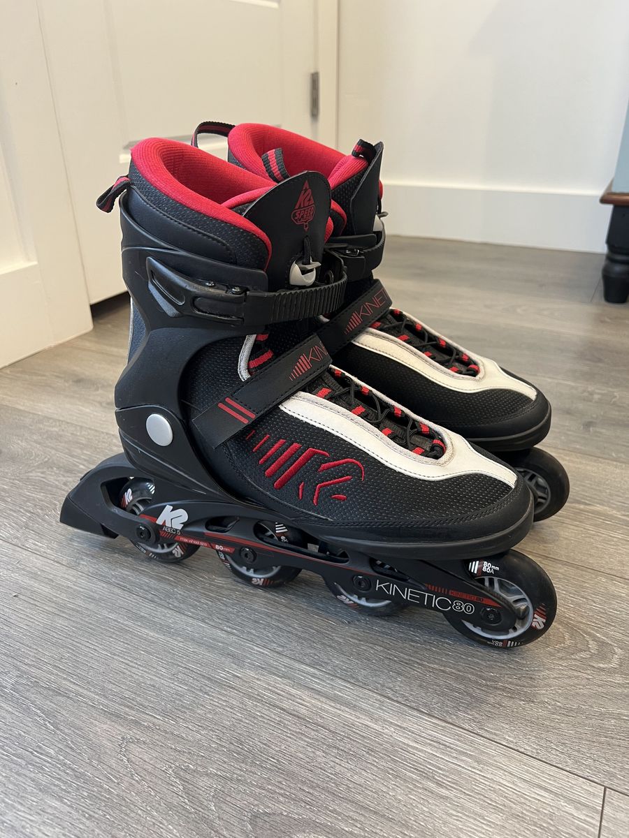 K2 Kinetic 80 Men's Inline Skates / Rollerblades - Size 10 - Excellent Condition