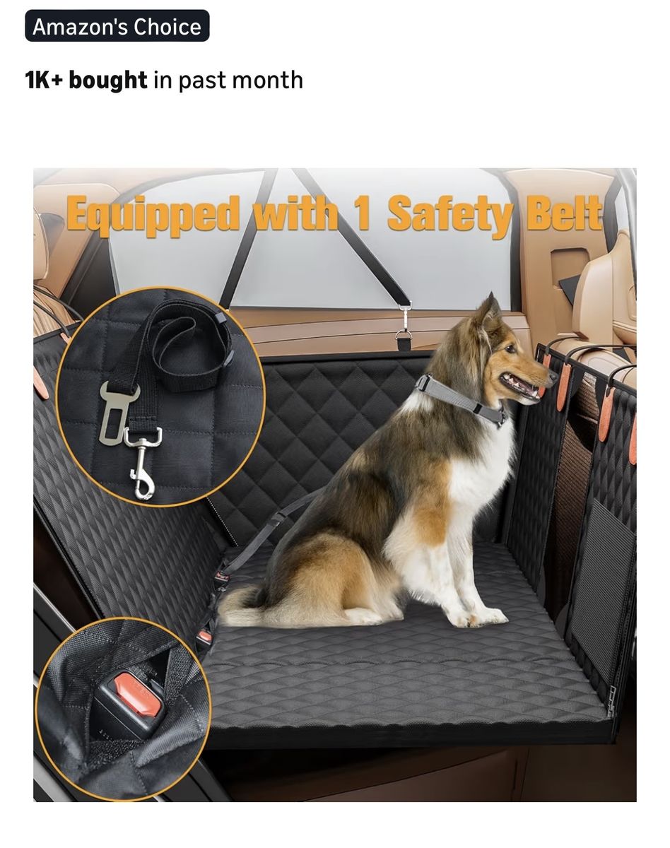 Dog Back Seat Cover - Extended Space