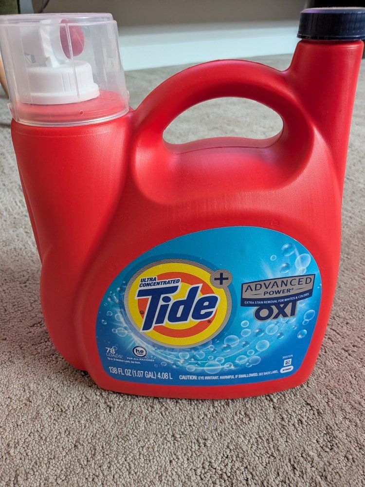 Tide Ultra Concentrated Liquid Laundry Detergent, Advanced Power OXI, 138 fl oz, 78 Loads