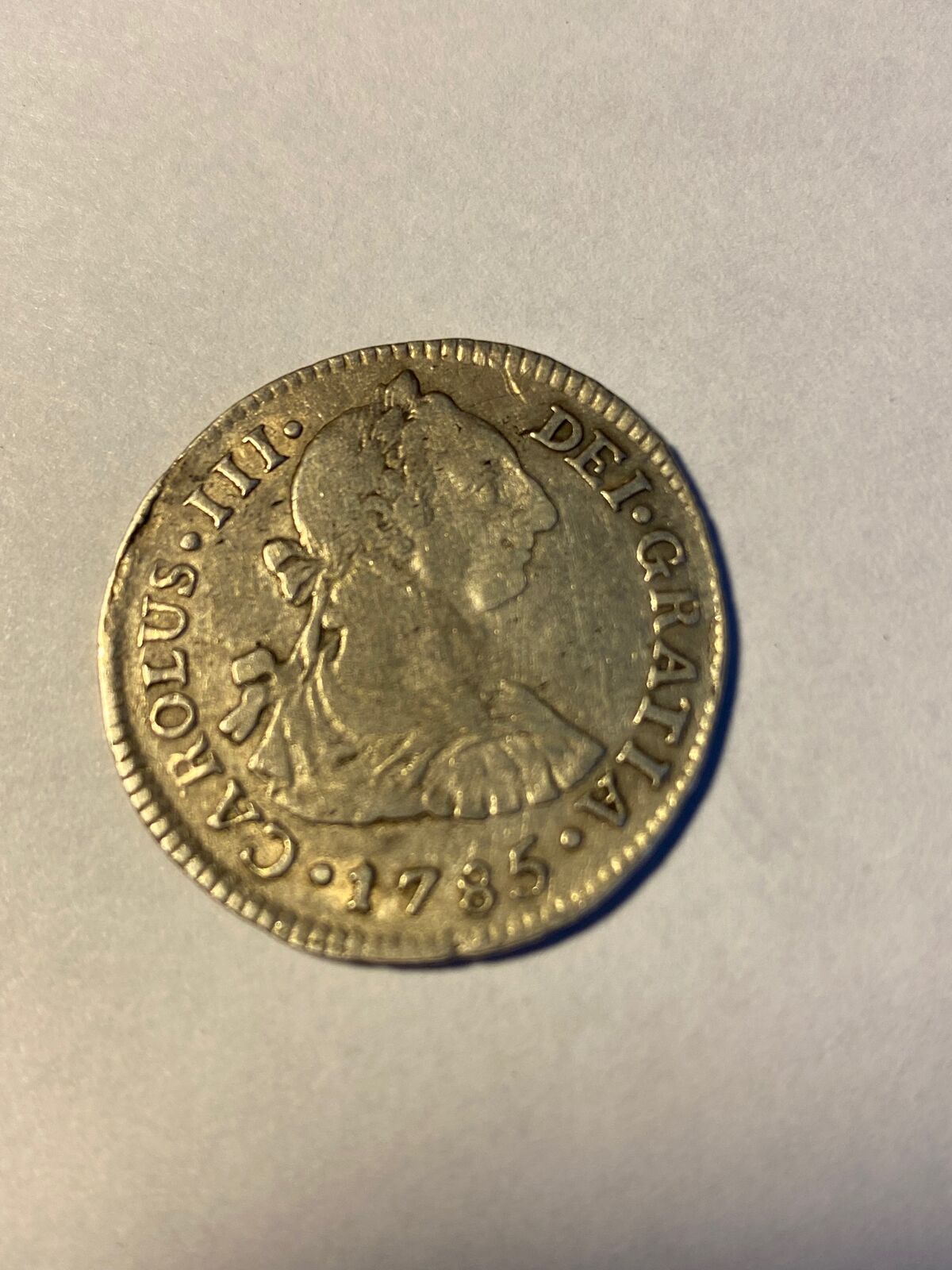 RARE COINS! 1927 Error Penny/1776 US dime, 1785 Silver Spanish 2 Reales coin.