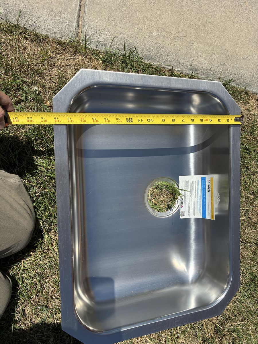 Moen GS18195B 1800 Series 23.5" Undermount Single Bowl Stainless Steel Kitchen Sink