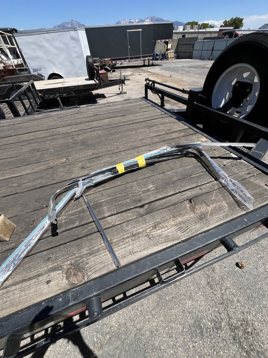 New 1967-8 fastback mustang roof rail trim