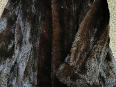 Stunning authentic Givenchy genuine mink fur coat
