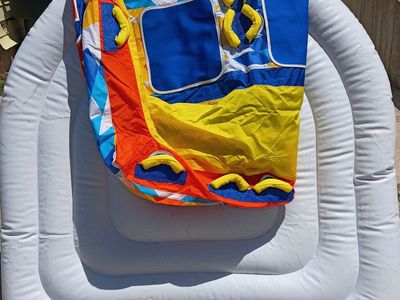 WOW Max Vibes 3-Person Towable Tube - Deck Style, Vibrant Colors, Water Sports Fun