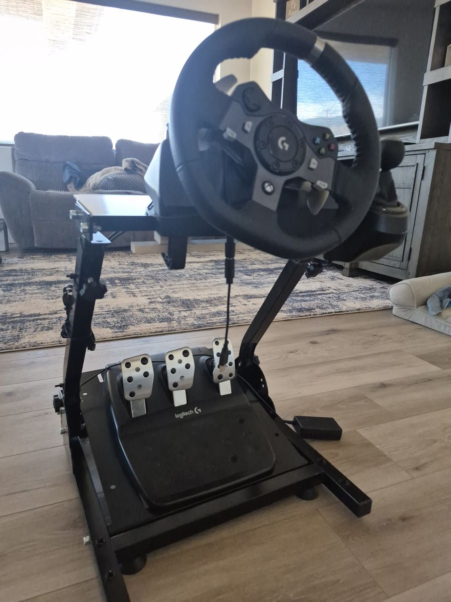 Logitech G Driving Wheel, Pedals, Shifter & Stand Setup