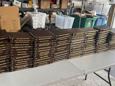 115 of Louis L’Amour leatherette books