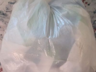TALL KITCHEN BAG FULL OF CLEAN PLASTICS!