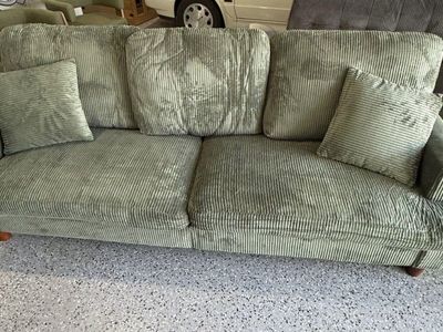 Brand New Green Corduroy Couch