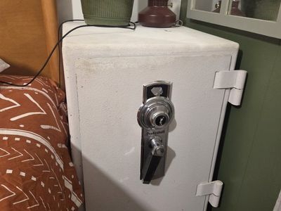 Heavy bedside safe