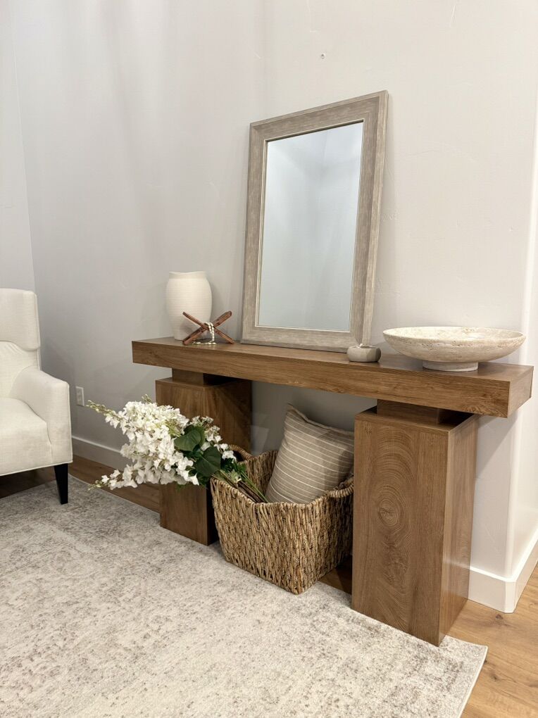 Brand New Modern Gray Wood Finish Mirror 24x36.