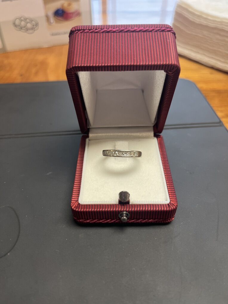 Wedding Ring, Silver, Diamond