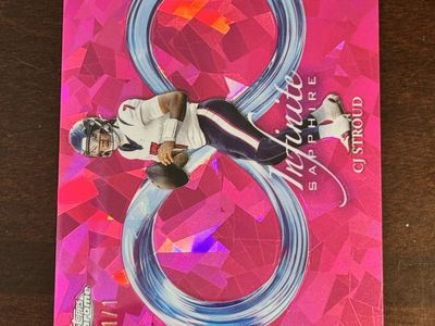 2023 Topps Chrome Infinite Sapphire CJ Stroud 1/1 Pink Prizm Rookie Card