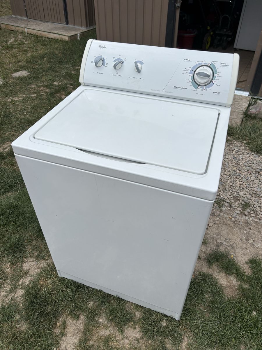 Whirlpool super capacity top load washer