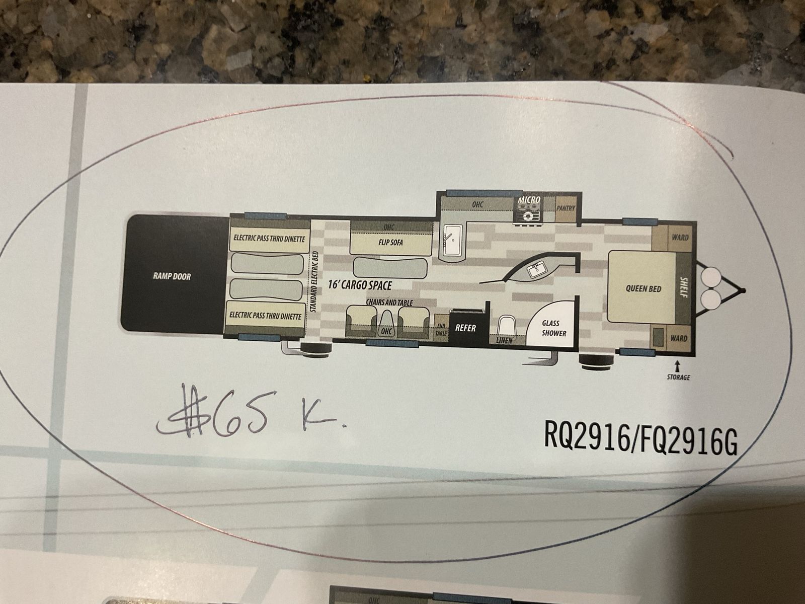 2022 Forest River FRQ2916 Toy Hauler Travel Trailer - 16' Garage, Solar, Generator, Slide Out