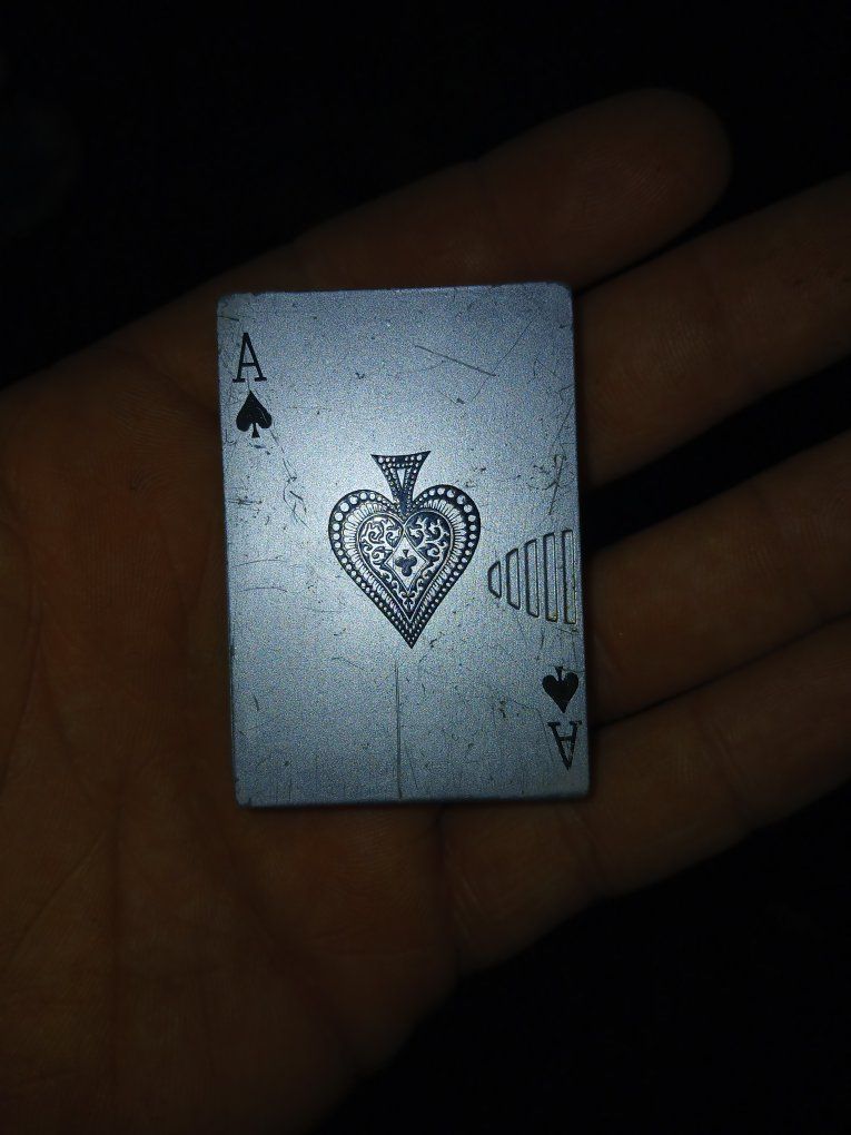 Vintage Style Metal Ace of Spades Novelty Pocket Lighter