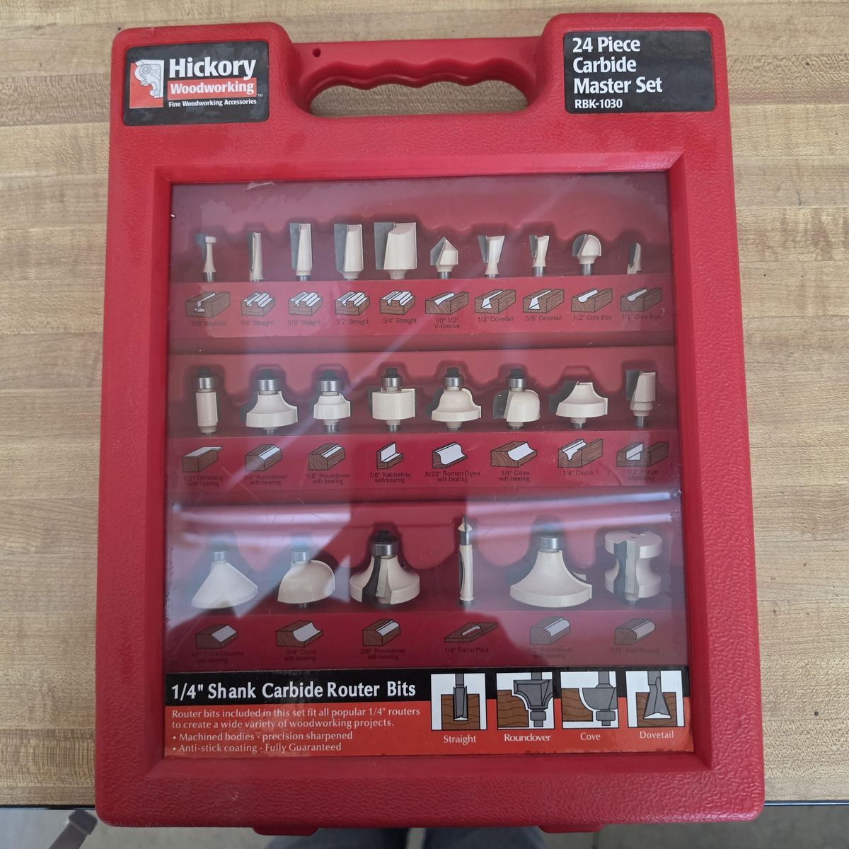 Carbide Master Set - 24 piece - RBK-1030 - Hickory Woodworking, new in box