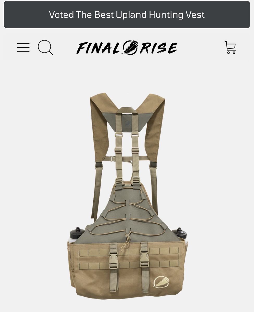 Final Rise Summit XT Upland Vest System - M/L, Regular Torso, Coyote Brown/Ranger - Excellent Condition