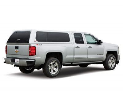 LEER King White Camper Shell – Fits 2012 Chevy Silverado