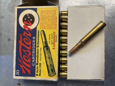 8m/m Mannlicher-Schoenauer Ammo.