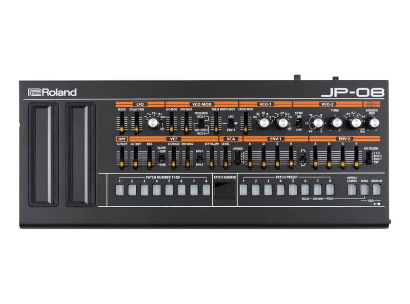 Roland Boutique JP-08 Virtual Analog Synthesizer w/ padded Roland Case