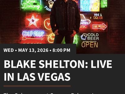 Blake Shelton at Ceasers Palace 5/13/26