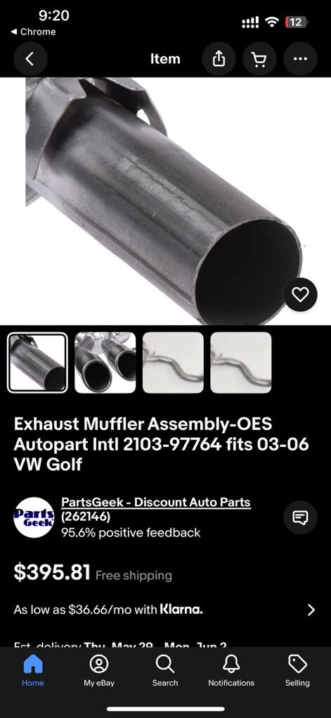 Exhaust For 03-06 VW Golf