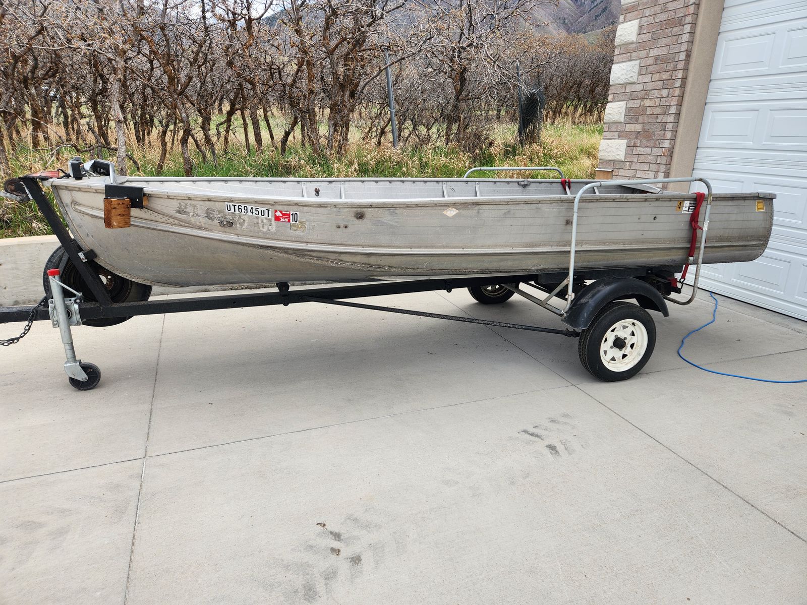 Sears 14' Aluminum Boat with Trailer