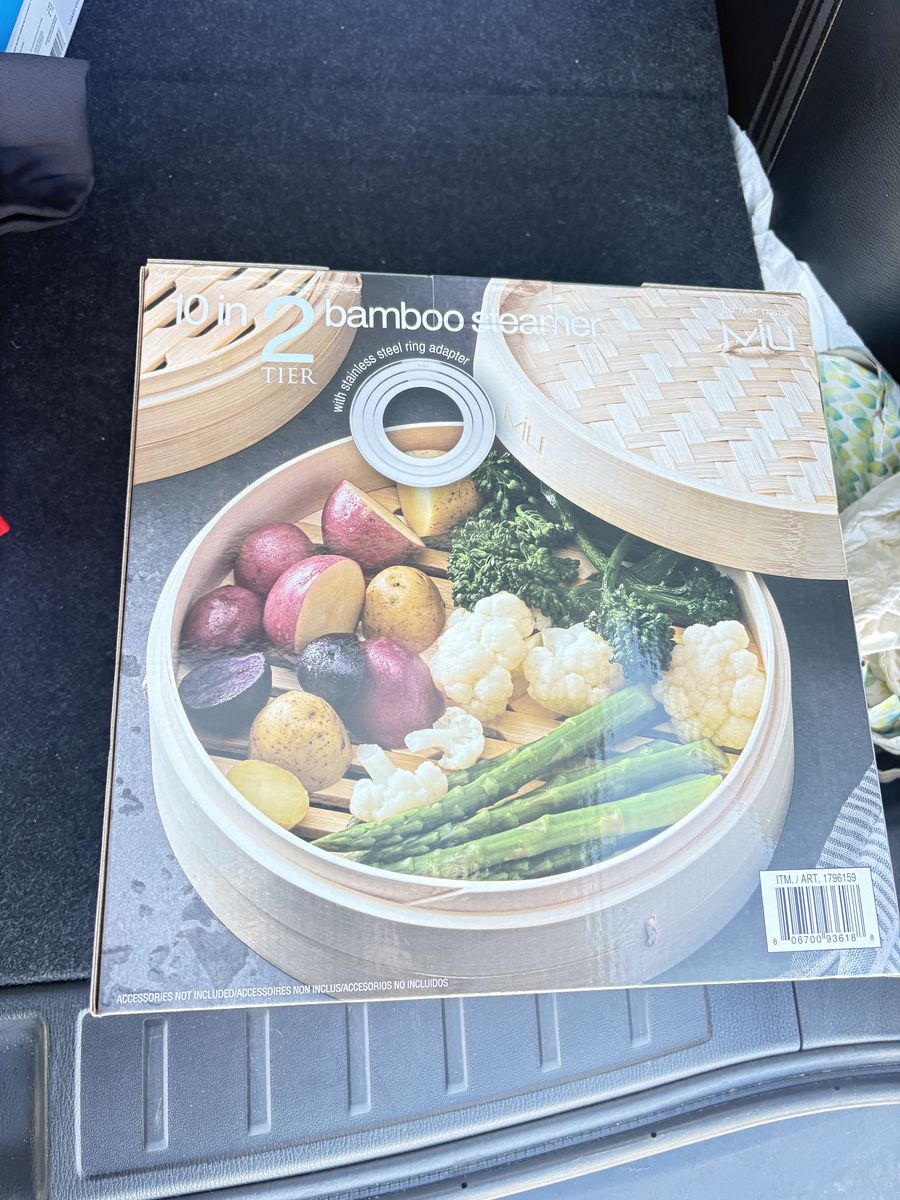 2 Tier Bambo Steamer 10 Inch