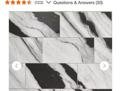 Black panda marble tile
