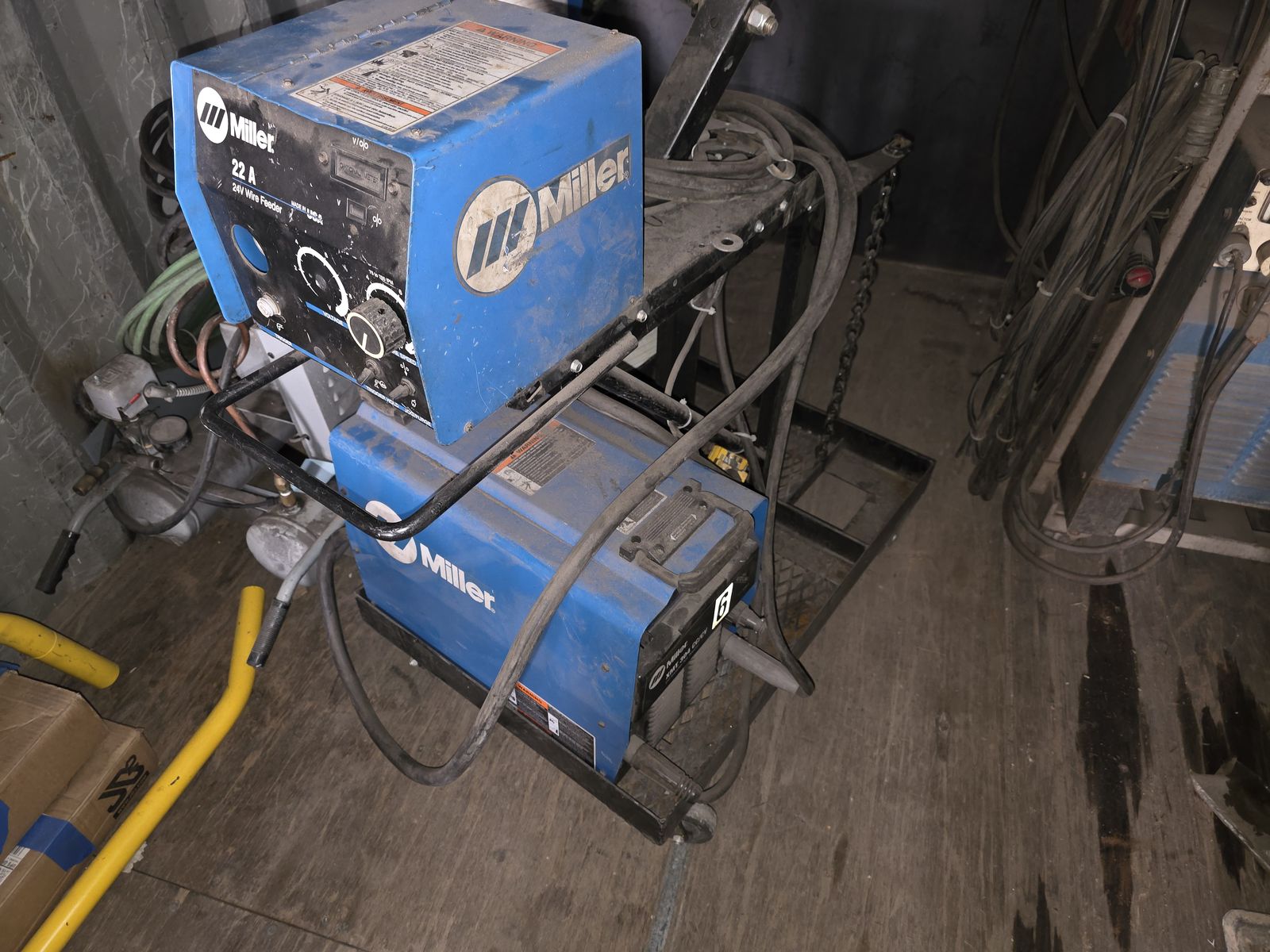 Miller XMT 304 CC/CV Welder w/ 22A Feeder & Cart