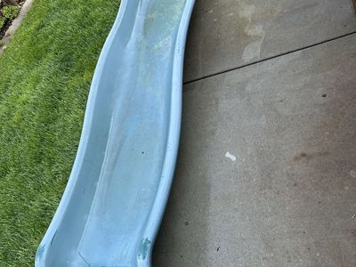 Thick industrial 8 foot long slide. It is faded bu