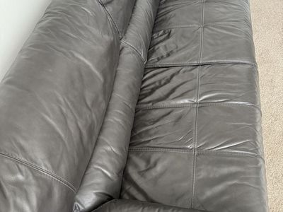RC Willey Genuine Leather Sofa β Great Condition ($1500 Original)