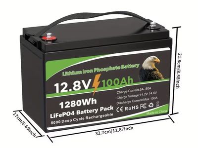 12V 100Ah LiFePO4 Batteries - Battery