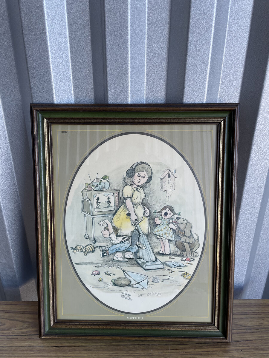 Gary Patterson Thought Factory Mother Framed Art Print 1977