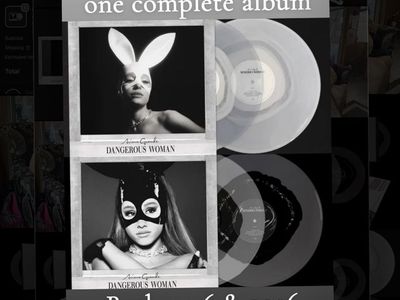 Ariana Grande-Dangerous Woman 10th Anniversary Vinyl-Mixed 2LP (2016 & 2026 Art) Half & Half-Both Albums-One Complete Album