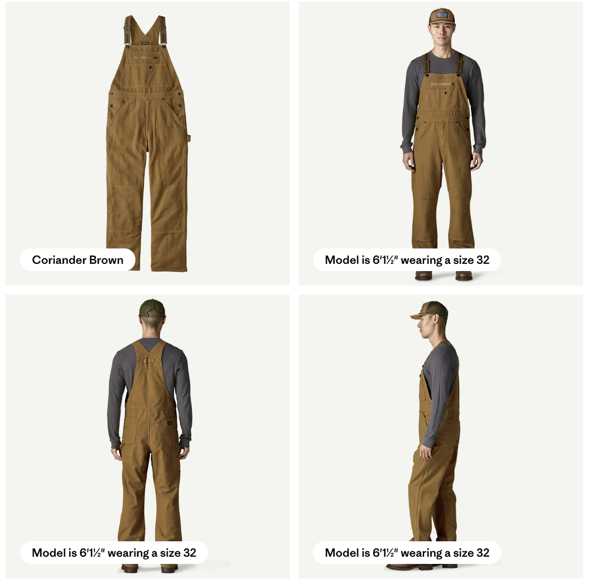 Patagonia Mens Iron Forge Bib Overalls - Short 55040 Color: COI Size: 29