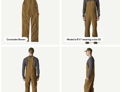 Patagonia Mens Iron Forge Bib Overalls - Short 55040 Color: COI Size: 29