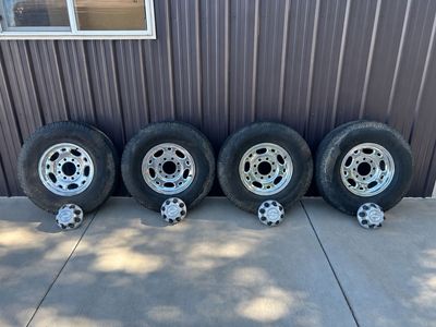 Chevy OEM 8-Lug Wheels with 235/85/16 Load E Tires