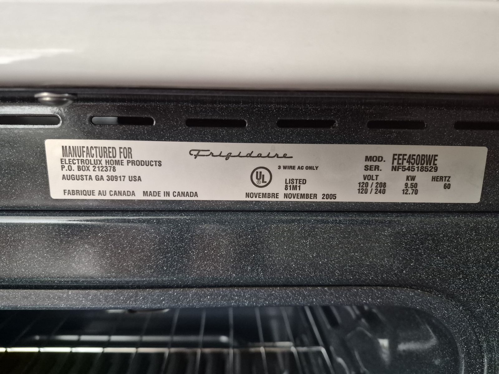 Excellent condition 40-inch electric range