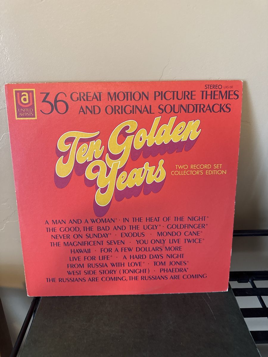 Ten Golden Years: 36 Great Motion Picture Themes & Original Soundtracks - United Artists 2-LP Vinyl Record Set
